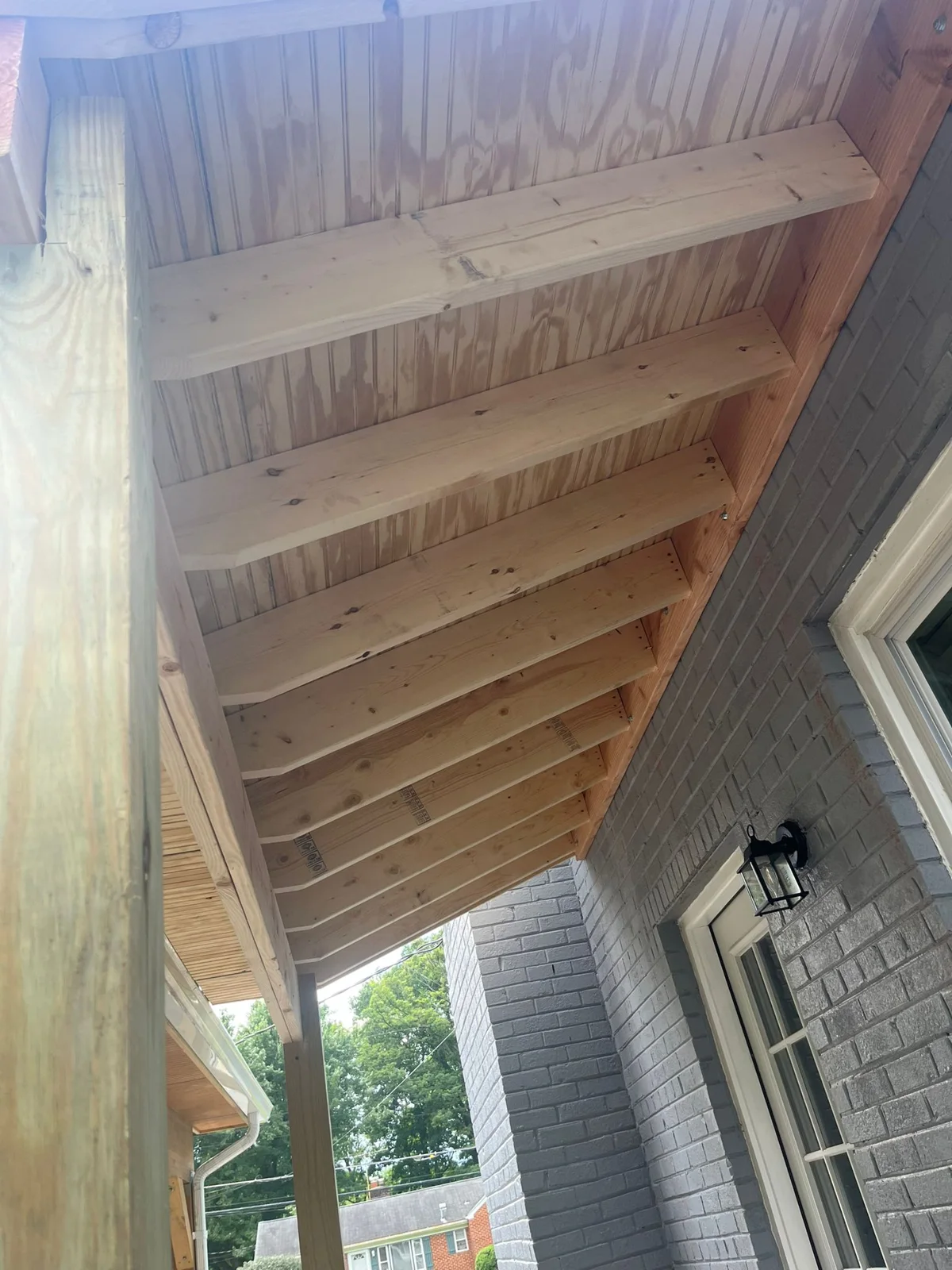 Canopy cosntruction project by Master Handyman