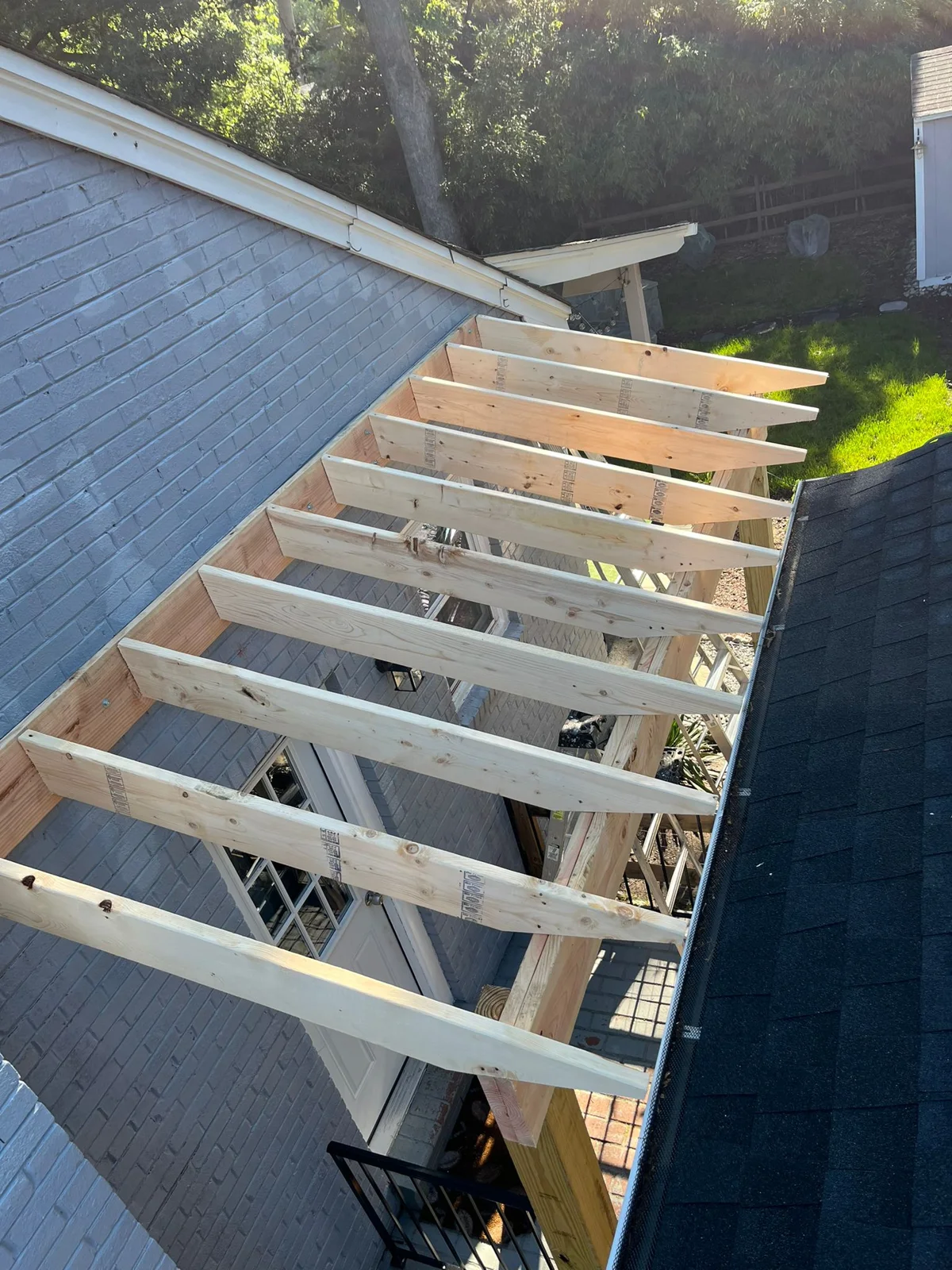 Canopy cosntruction project by Master Handyman