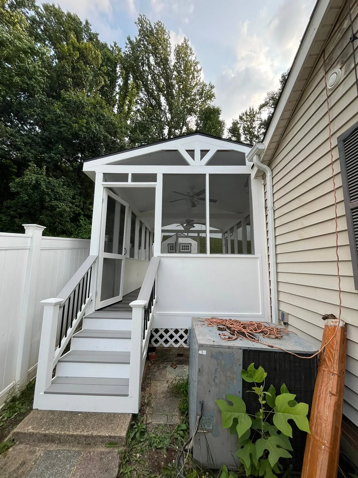 Screen porch project by Master Handyman