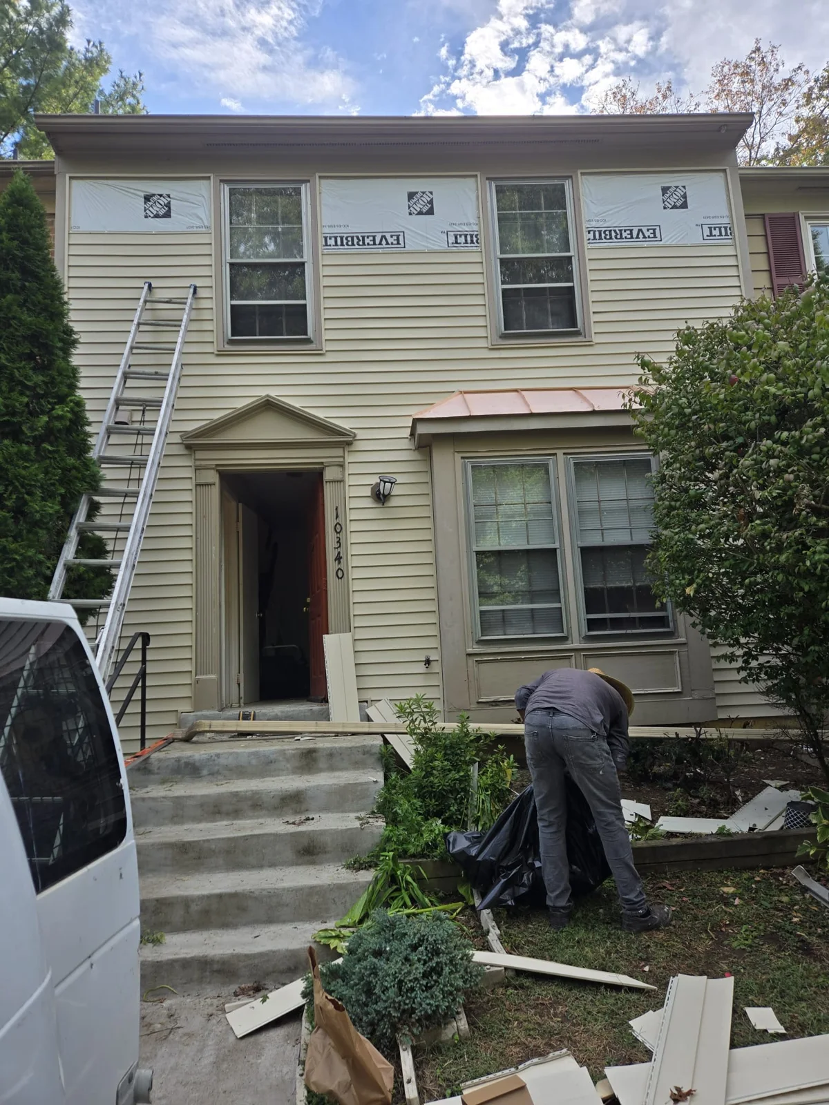 Siding replacement project by Master Handyman